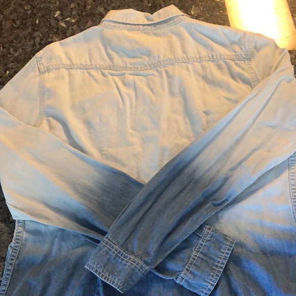 Victoria’s Secret Ombré Denim Button Down Shirt - Picture 5 of 7